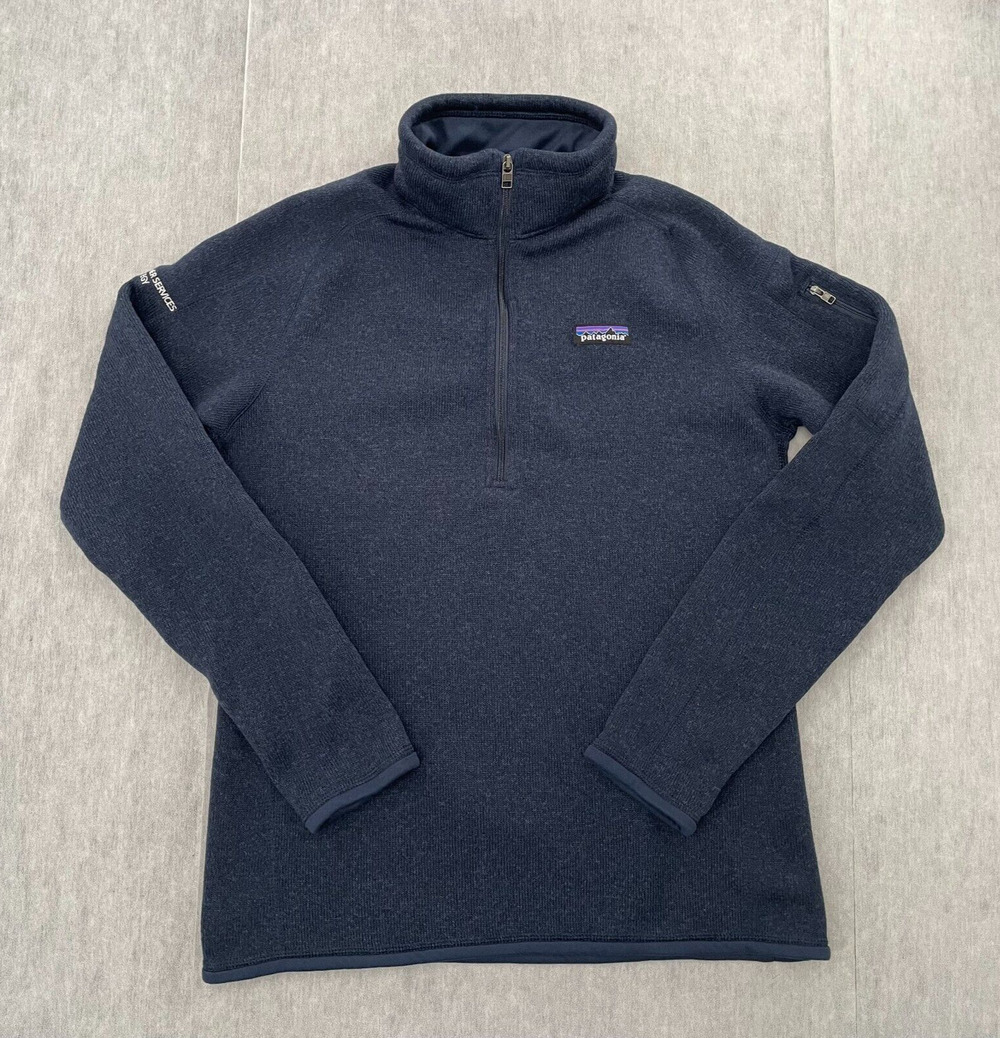 Patagonia Better Sweater Womens Medium Blue Full Zip Fleece Jacket Logo Ladies M